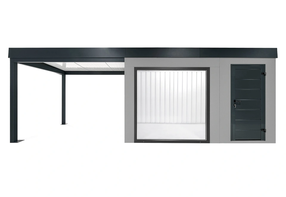 GARDEON® House with panoramatic window and left carport