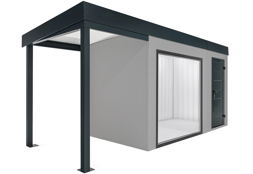 GARDEON® House with panoramatic window and left carport