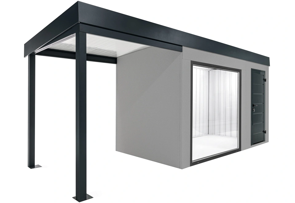 GARDEON® House with panoramatic window and left carport