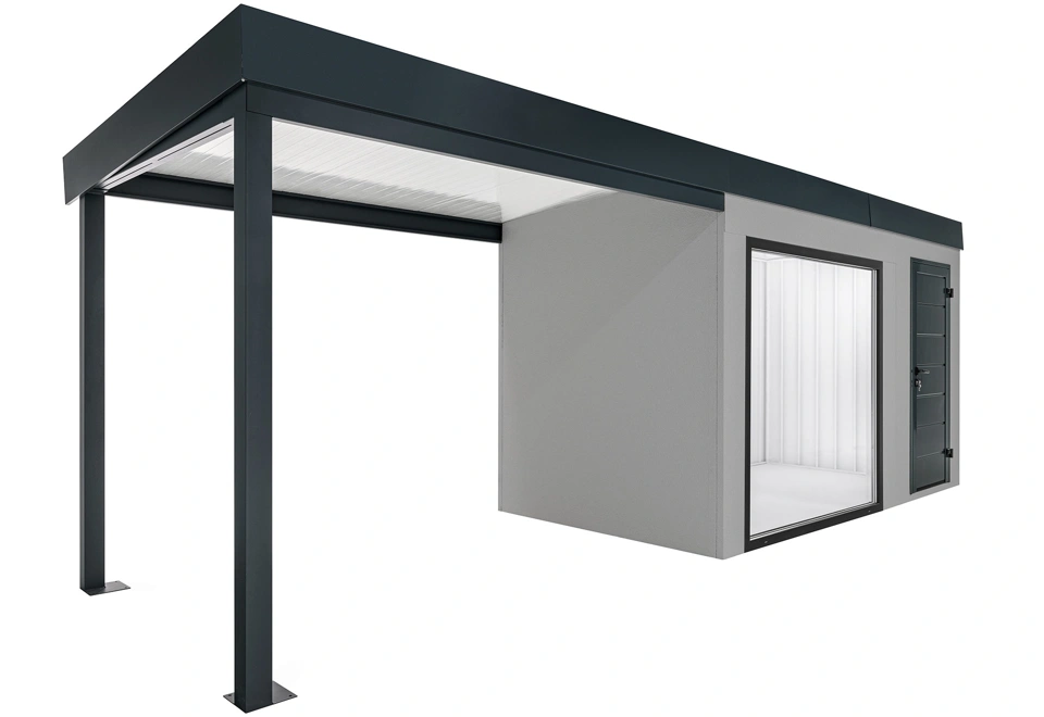 GARDEON® House with panoramatic window and left carport