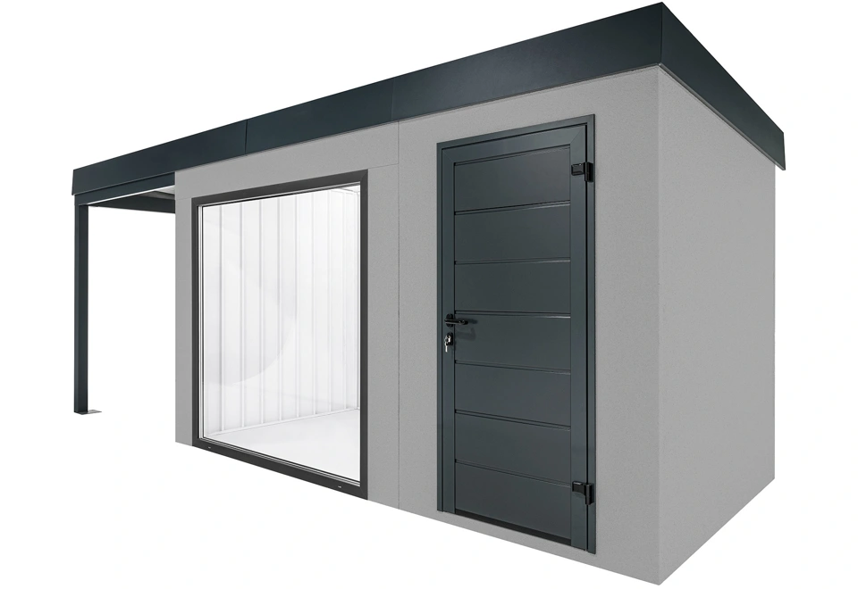 GARDEON® House with panoramatic window and left carport