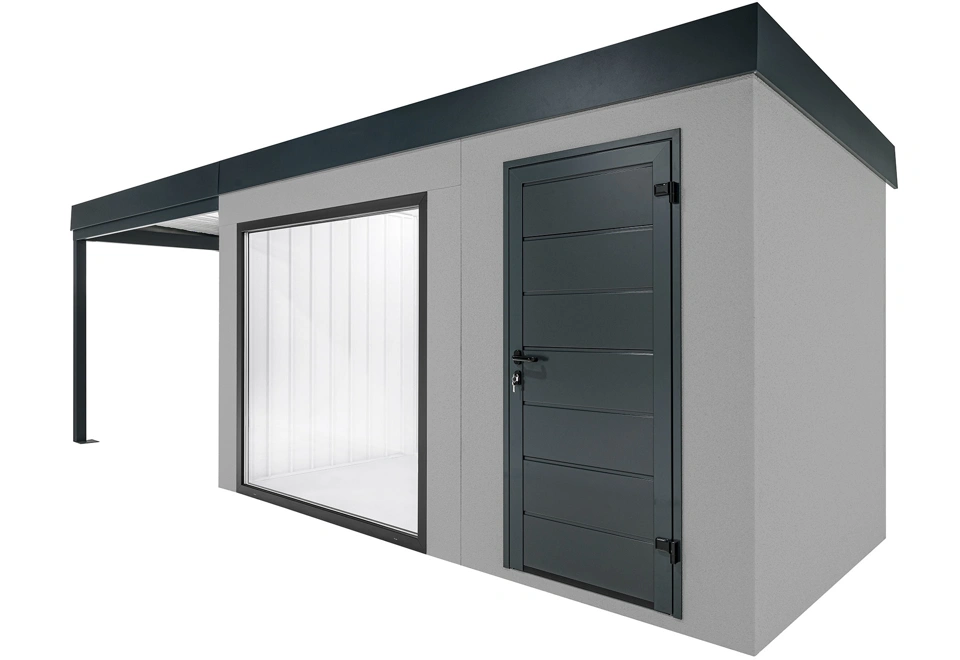 GARDEON® House with panoramatic window and left carport