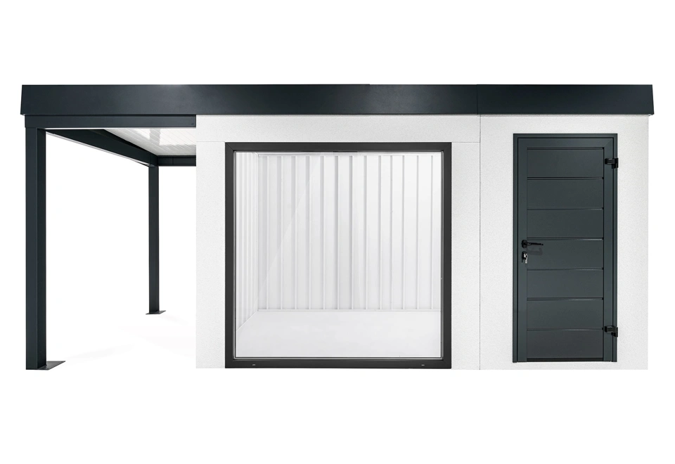 GARDEON® House with panoramatic window and left carport