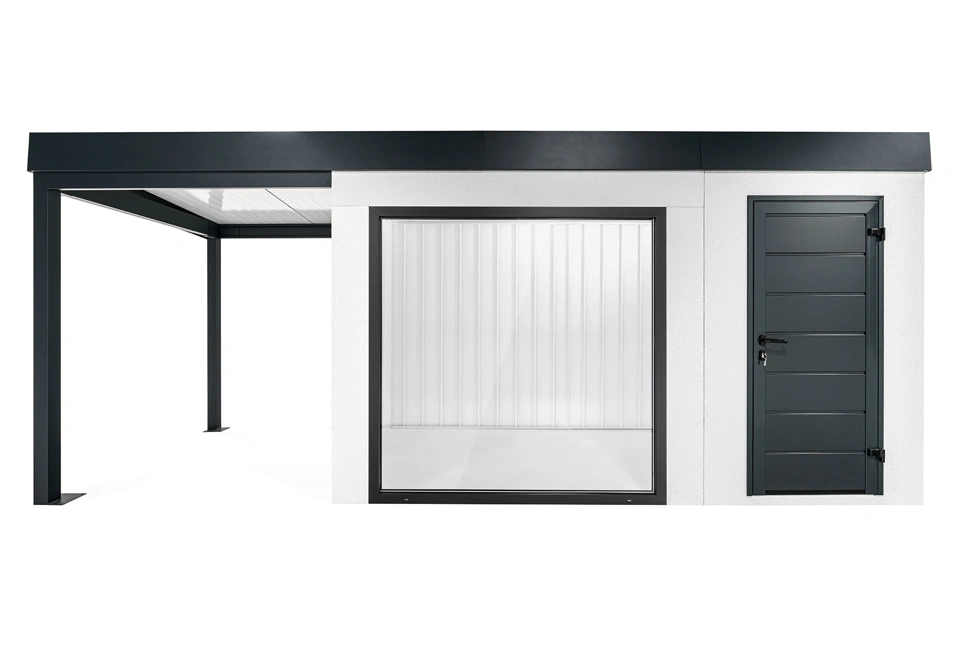 GARDEON® House with panoramatic window and left carport
