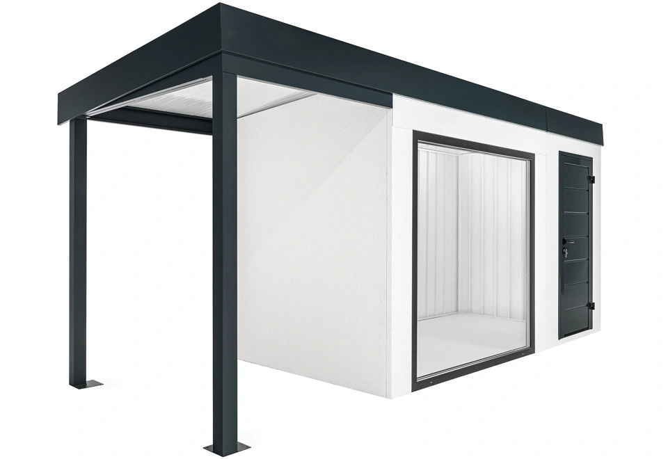 GARDEON® House with panoramatic window and left carport