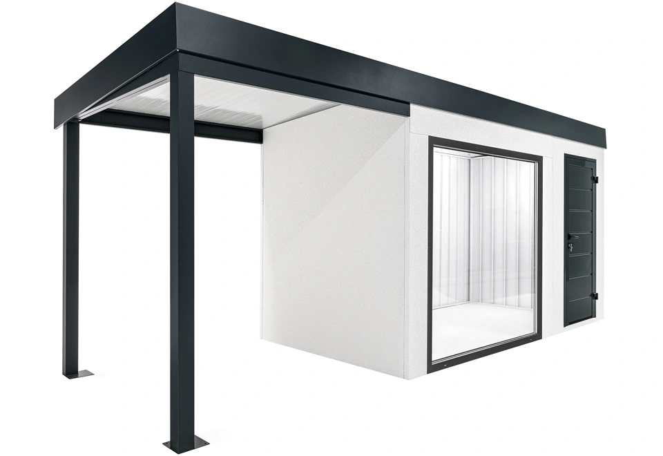 GARDEON® House with panoramatic window and left carport