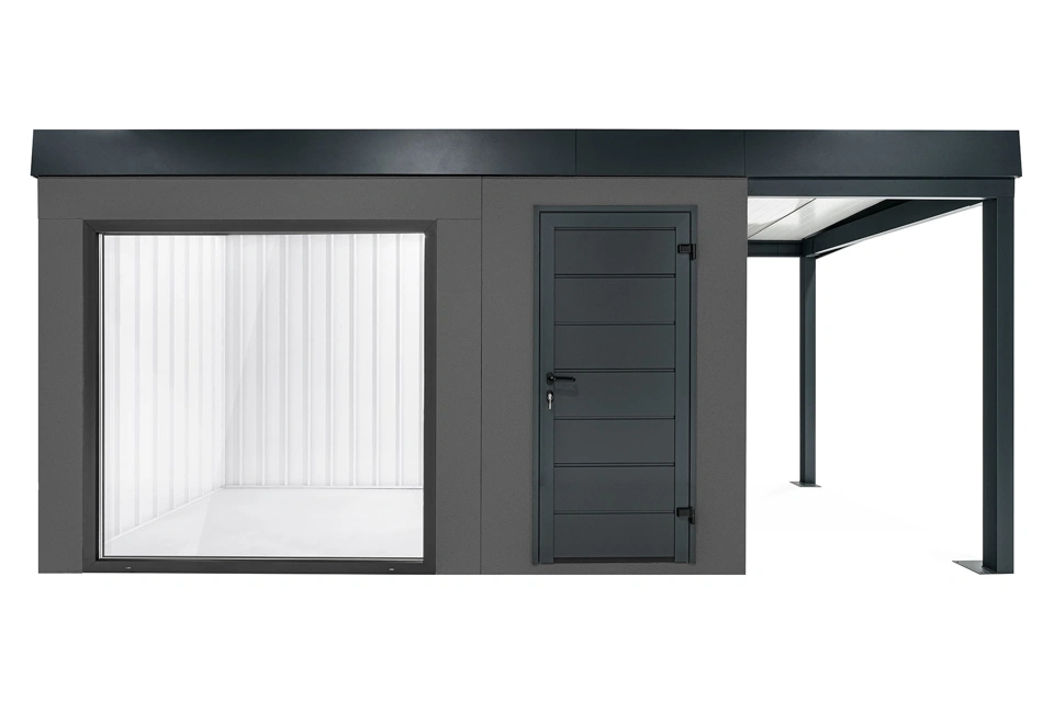 GARDEON® House with panoramatic window and right carport