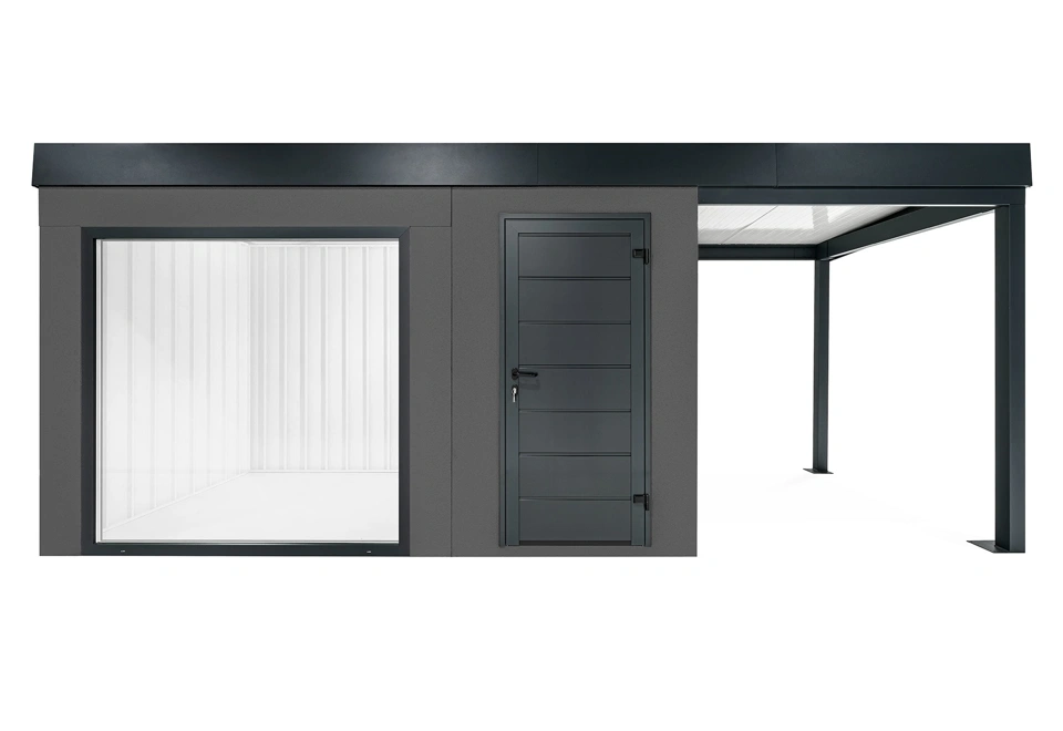 GARDEON® House with panoramatic window and right carport