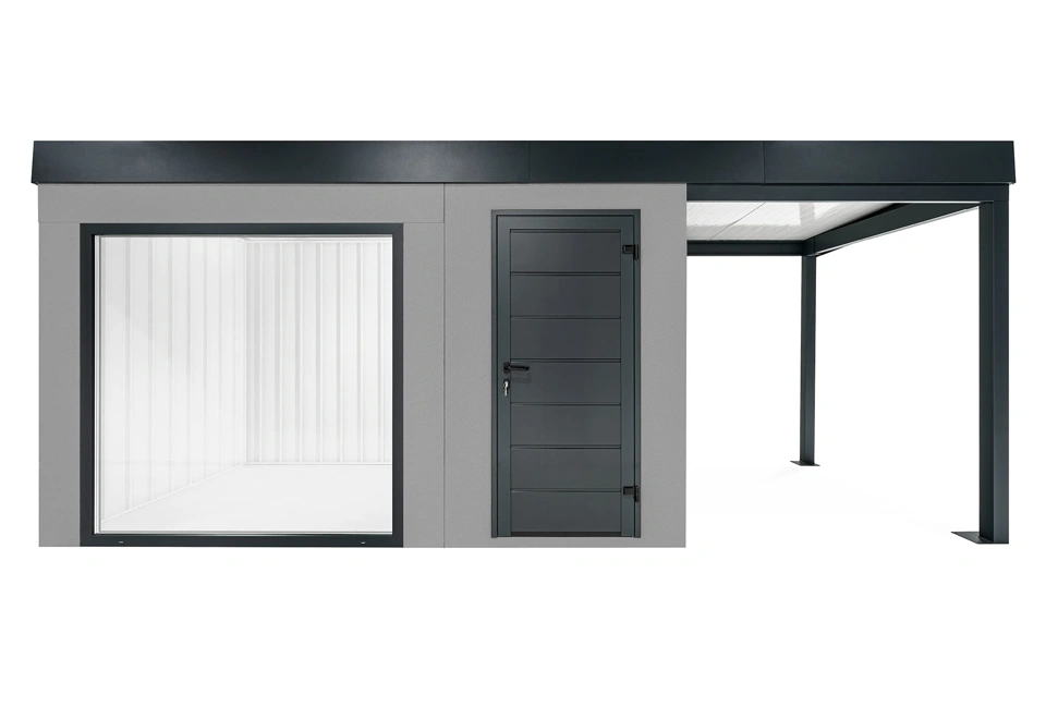 GARDEON® House with panoramatic window and right carport