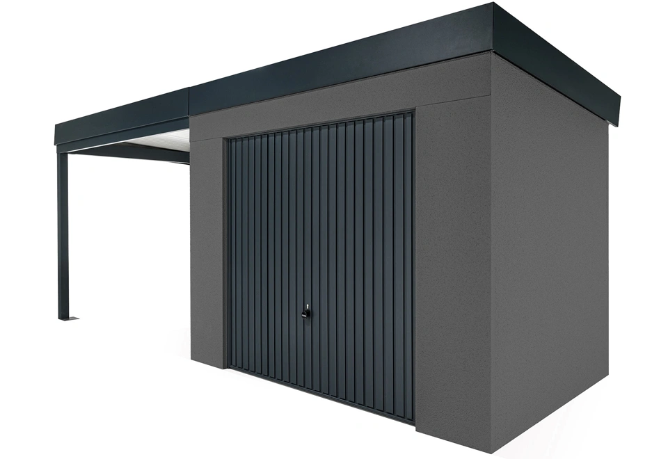GARDEON® House with safety garage door and left carport