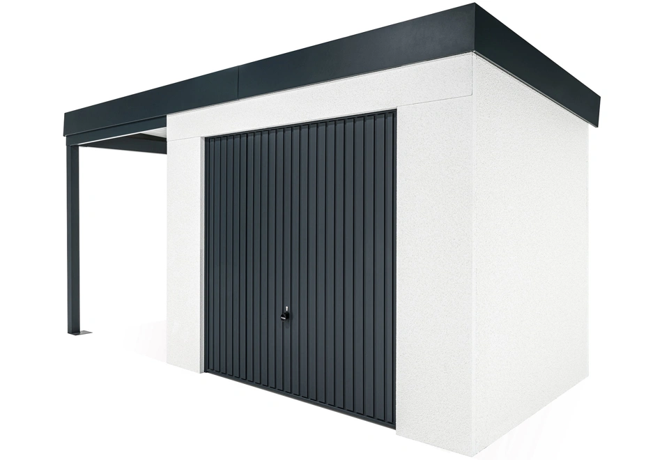 GARDEON® House with safety garage door and left carport