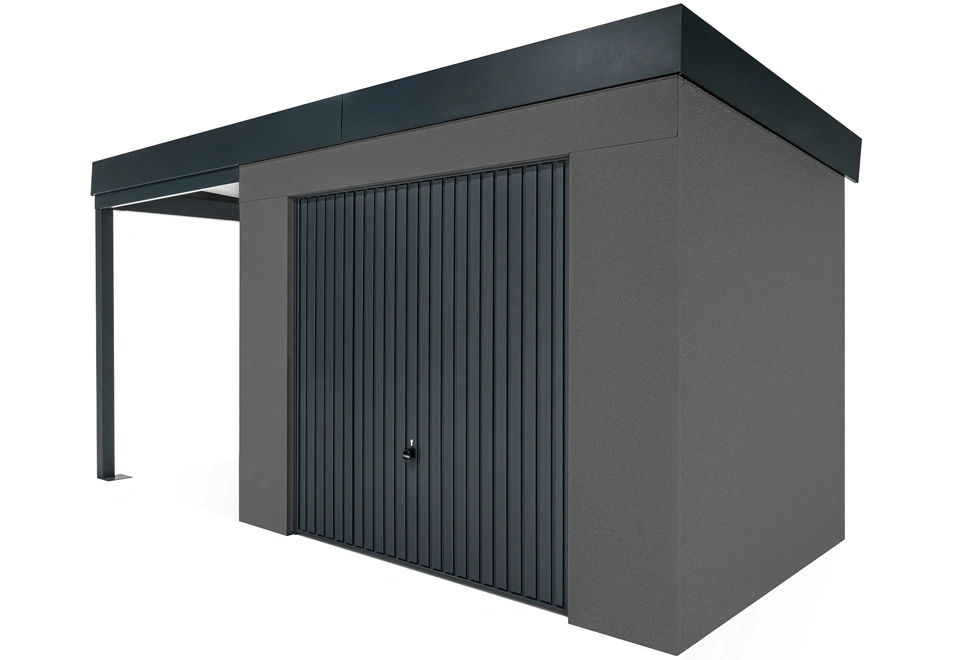 GARDEON® House with safety garage door and left carport