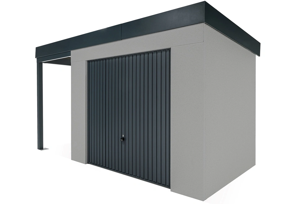GARDEON® House with safety garage door and left carport