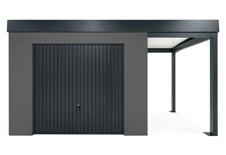 GARDEON® House with safety garage door and right carport
