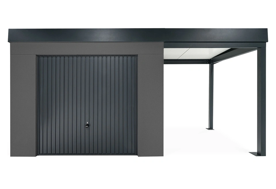 GARDEON® House with safety garage door and right carport