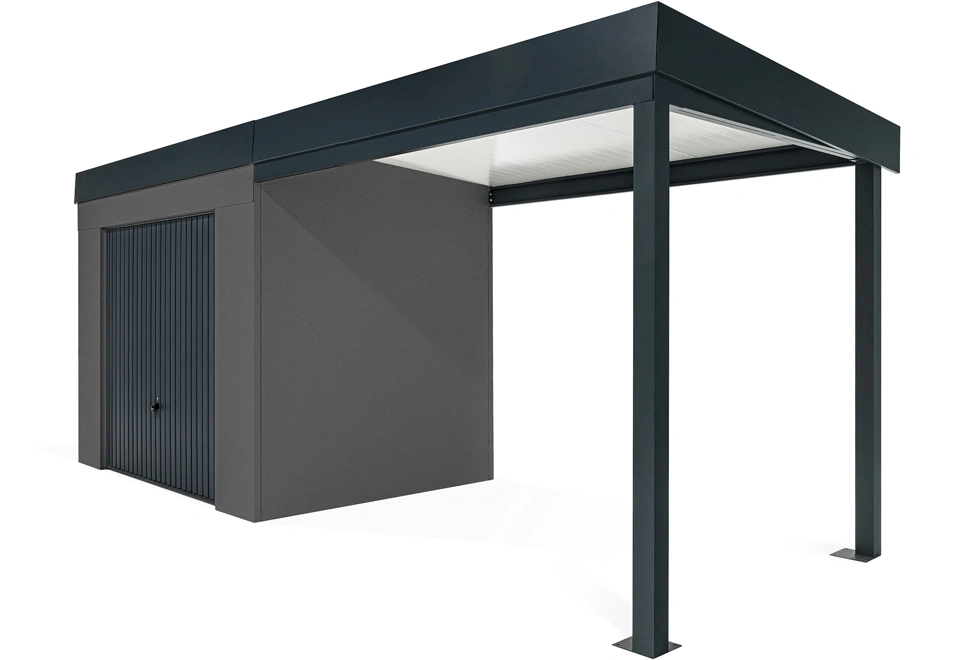 GARDEON® House with safety garage door and right carport