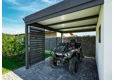 Garden house with Hormann safety garage door