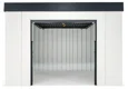 Garden house with Hormann safety garage door