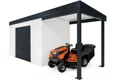 GARDEON® House with safety garage door with right carport