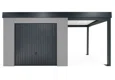 GARDEON® House with safety garage door with right carport