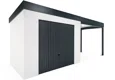 GARDEON® House with safety garage door with right carport