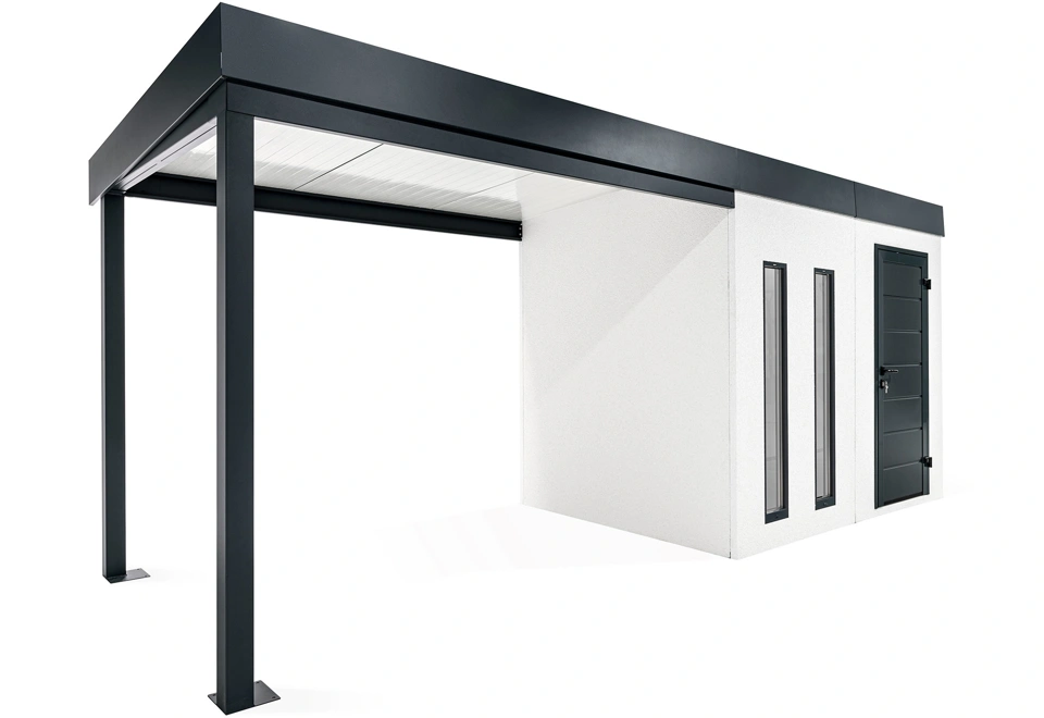 GARDEON® House with skylights and carport