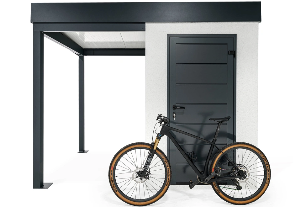 Garden mini house with left carport