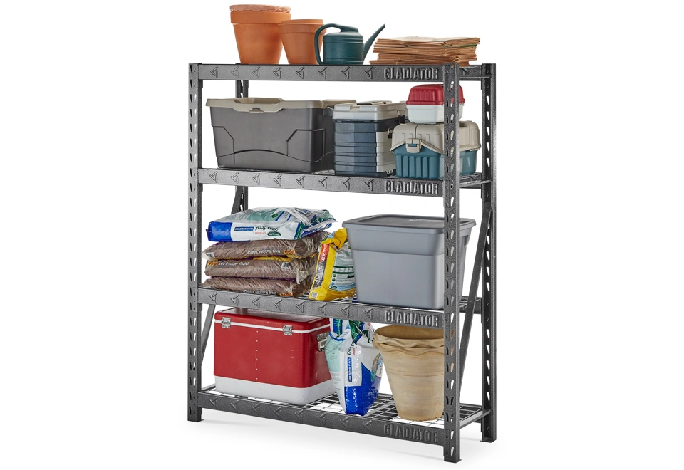 GLADIATOR® Heavy Duty RACK with four deep shelves (152x183x46cm)