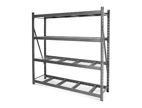 Heavy Duty MEGA RACK with four deep shelves GLADIATOR®
