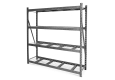 Heavy Duty MEGA RACK with four deep shelves GLADIATOR®