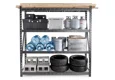 Heavy Duty MEGA RACK with four deep shelves GLADIATOR®